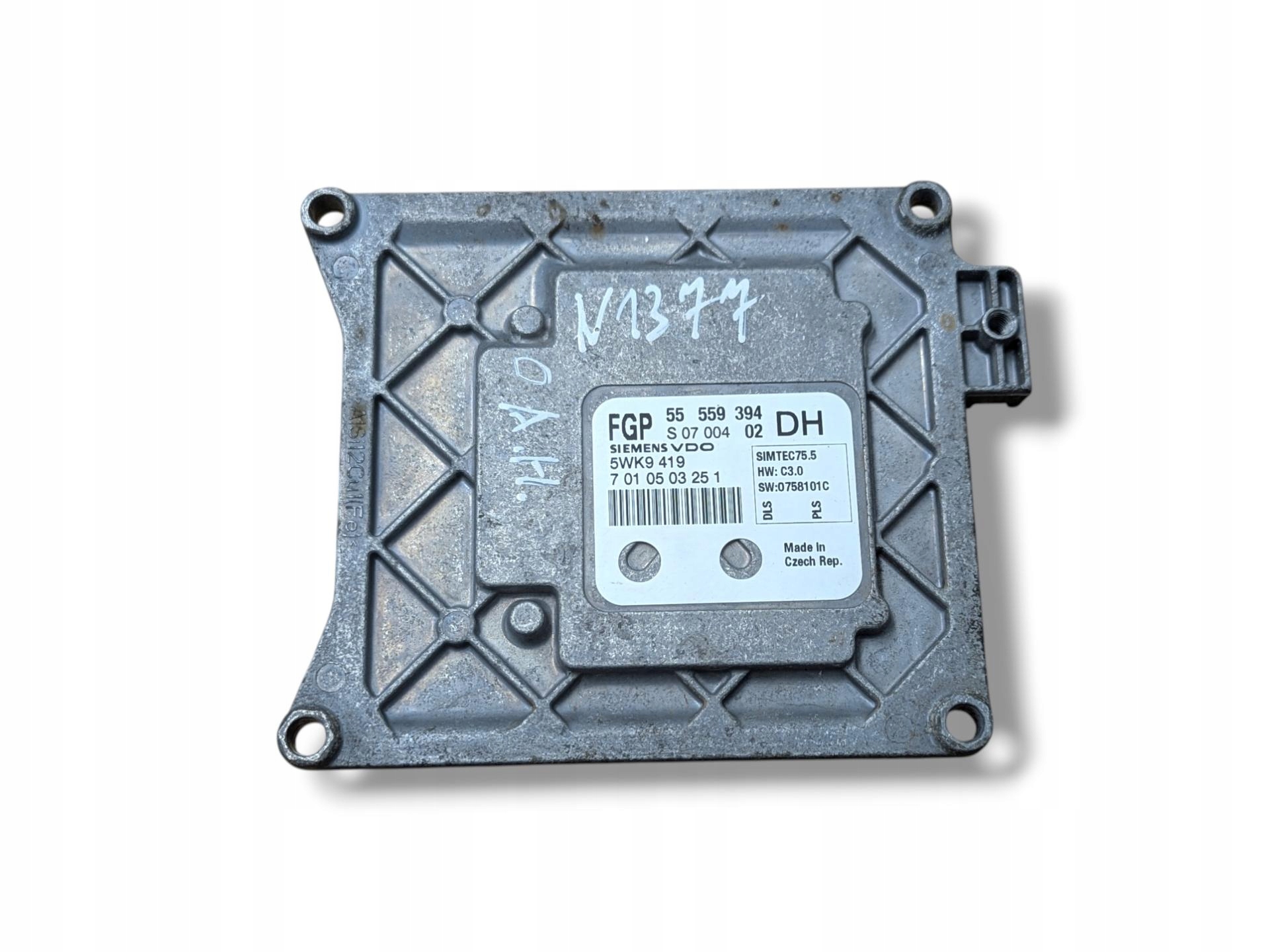 control unit of the engine Opel Astra H facelift 2007 55559394