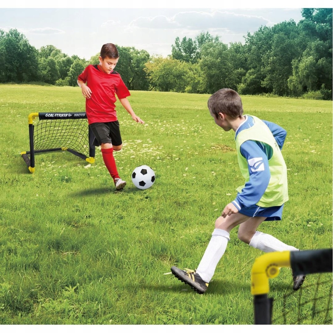 ZESTAW 2 BRAMEK SKŁADANYCH 50x44x44CM Z SIATKĄ PIŁKA I POMPKA Model 1053721