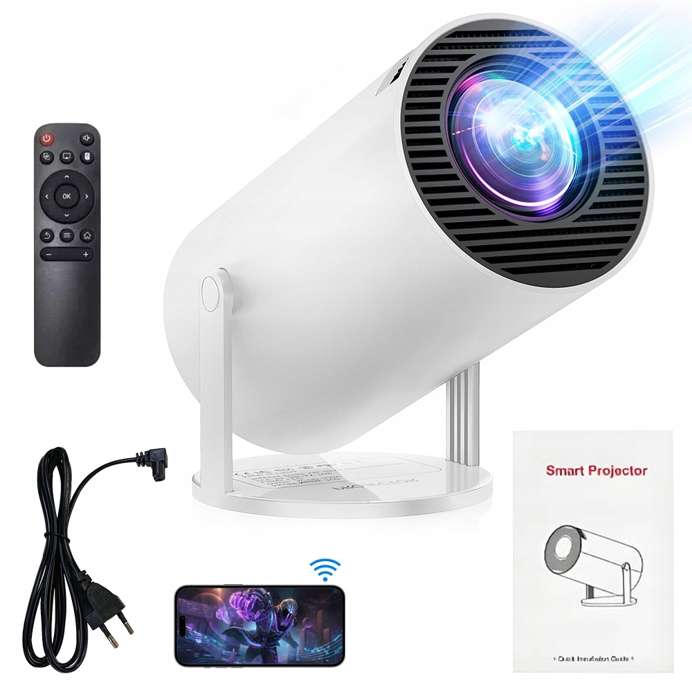 Projektor Android Tv 4K Wifi Full Hd Přenosný Smart Reproduktor