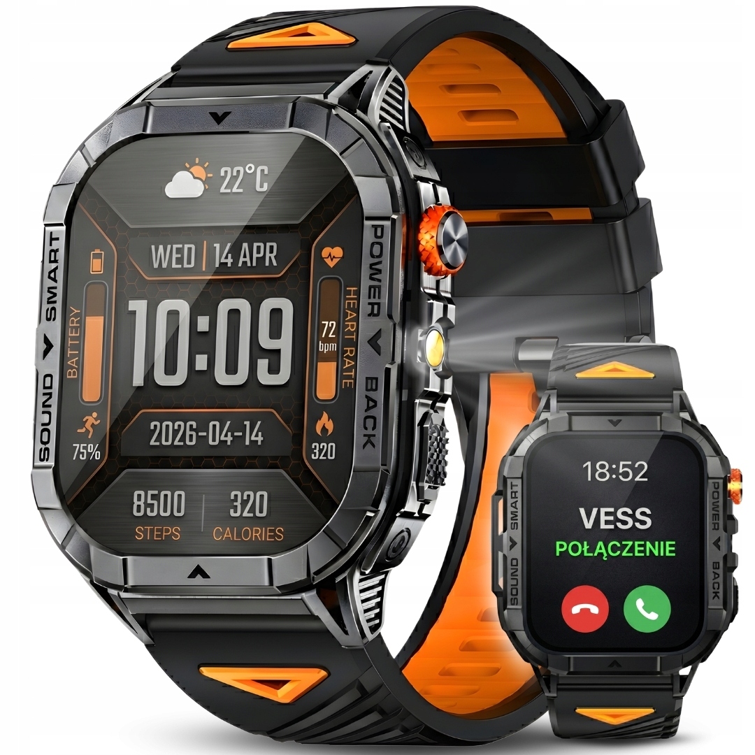 Pánské Sportovní Chytré Hodinky Hodinky Bluetooth Připojení Voděodolné Pl Menu