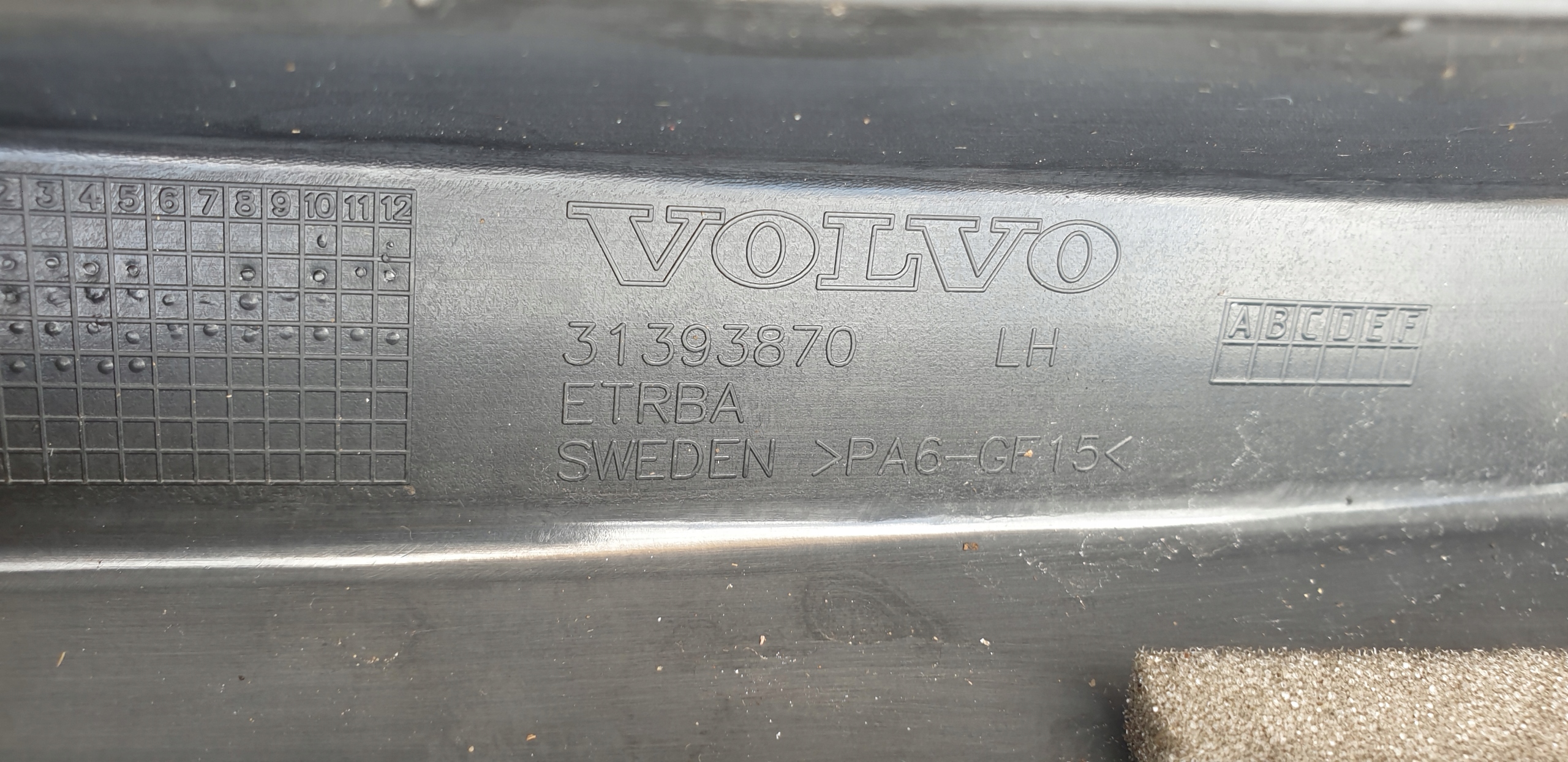 moulding door cover frame left front VOLVO XC90 II