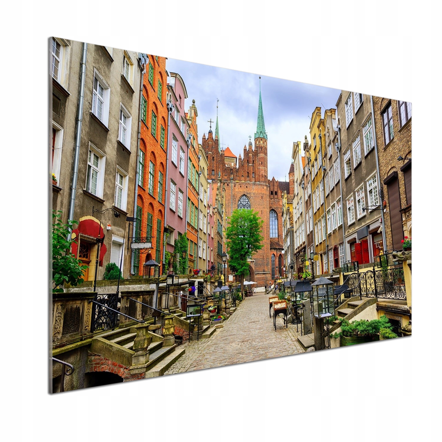Panel do kuchyne Gdansk Poľsko 100 x 70 cm Lepidlo