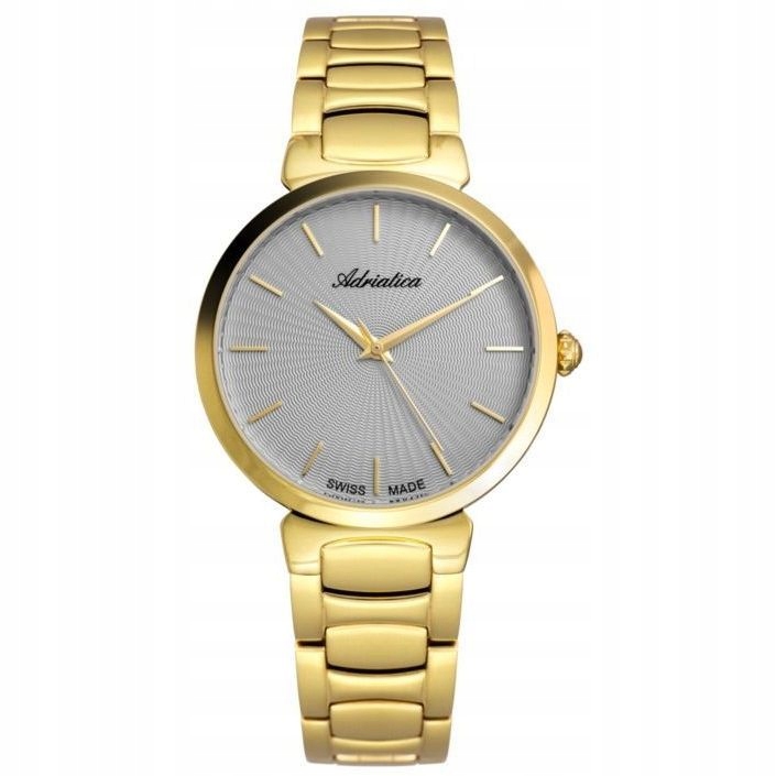 Dámské hodinky Adriatica zlaté na náramku A3706.1117Q/T