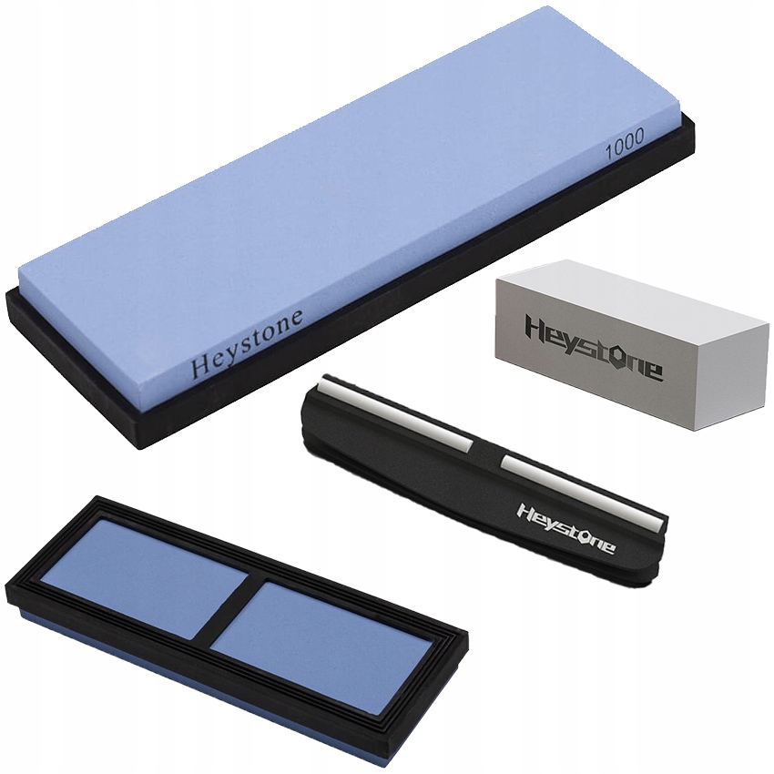 HEYSTONE KAMIEŃ WODNY OSTRZAŁKA OSEŁKA 1000 + PROWADNICA + KAMIEŃ NAPRAWCZY