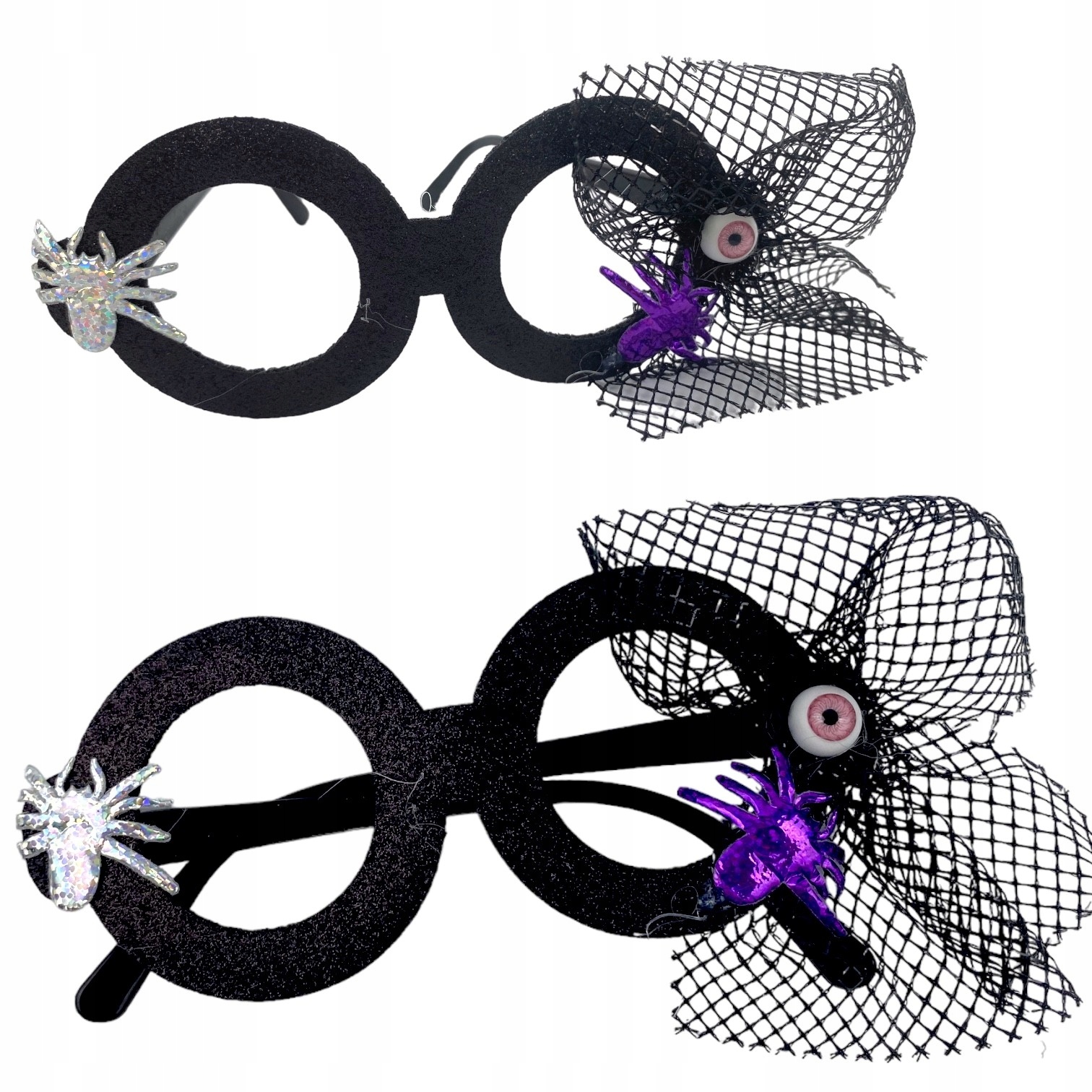 Okulary WIEDŹMY Pajęczarki HALLOWEEN pajęczyna pająk oko Fotobudka