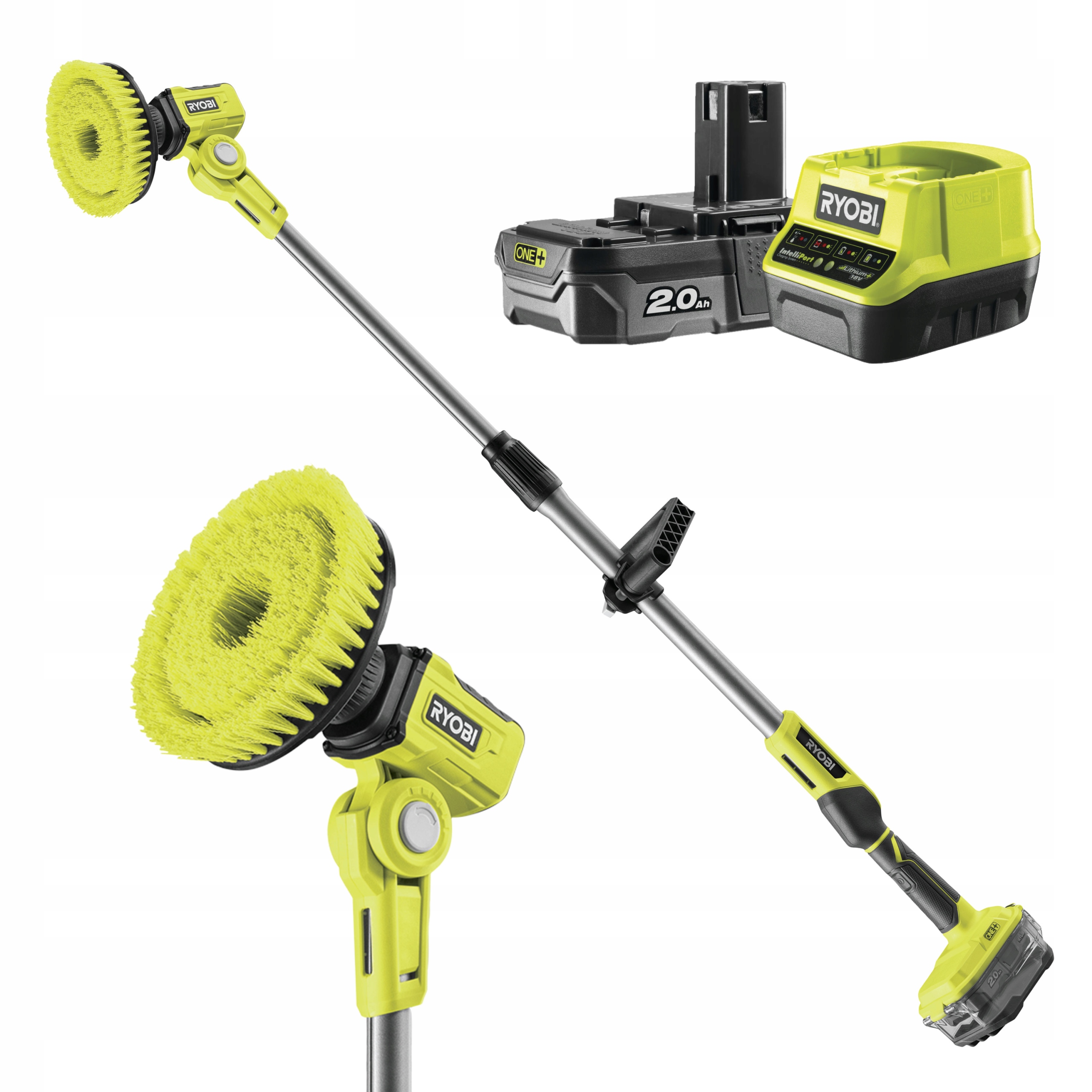 

Szczotka Akumulatorowa Ryobi Myjąca R18TPS-120G