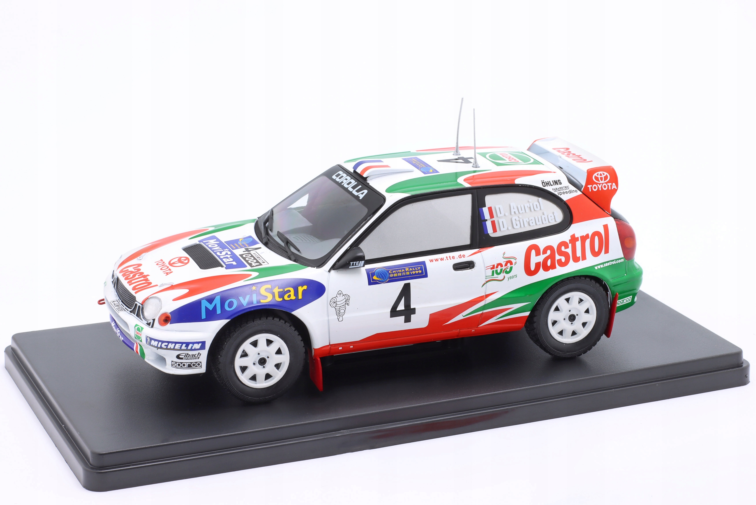 Altaya Toyota Corolla Wrc #4 D.Auriol Čína Rally 1999 1:24