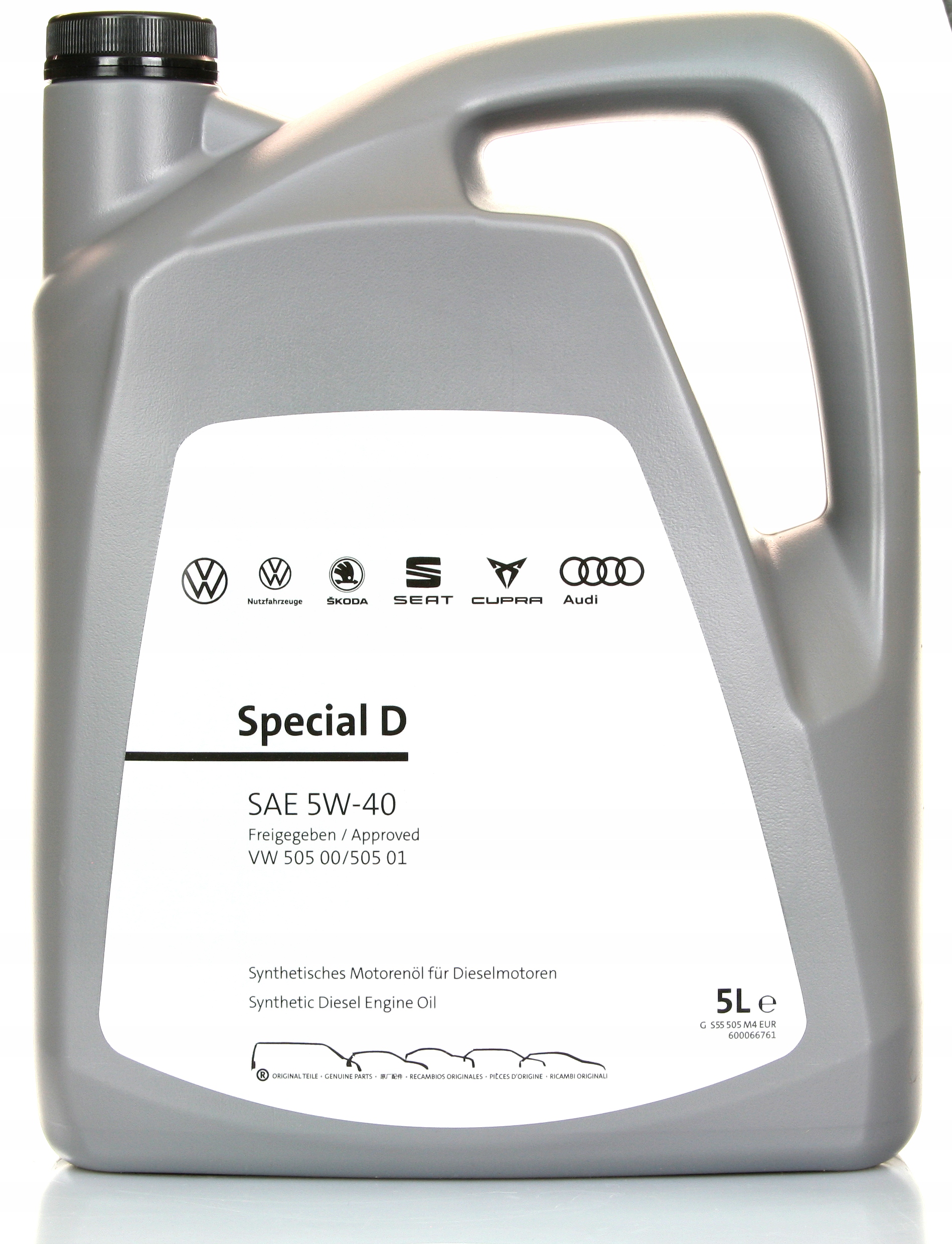 Olej Silnikowy Volkswagen Special D 5W40 505 00/ 505 01 5L