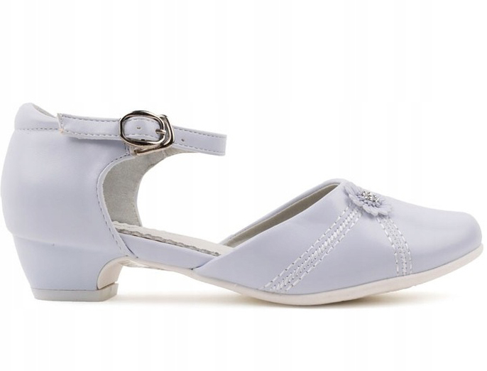 -% Tanio PANTOFELKI BUTY KOMUNIJNE Obcas BIAŁE r32 Rozmiar 32