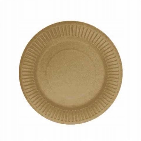 

Talerze jednorazowe papierowe, 23cm, kraft, 50szt