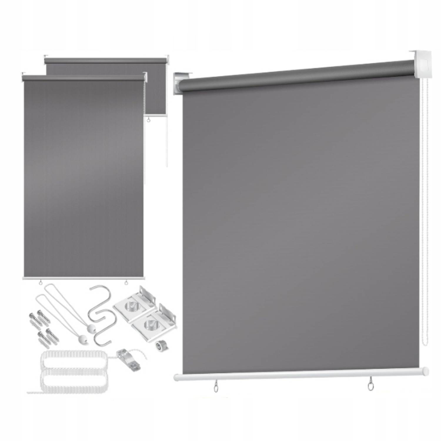 Vonkajšia Vertikálna Balkónová Markíza 160 x 140 CM Šedá Roleta Uv Teras