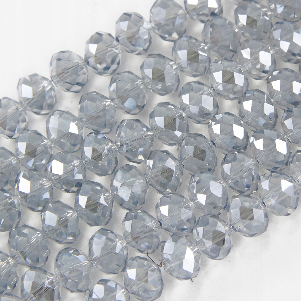 Koraliki Szklane 2.5x2mm 195szt/40sm/sznurek
