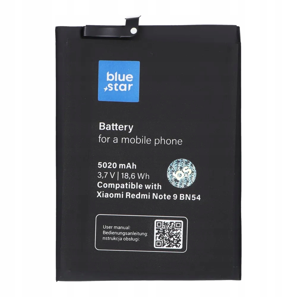 Blue Star bateria do Xiaomi Redmi Note 9 (BN54) 5020 mAh