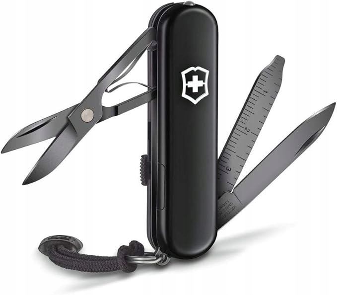 Nůž Victorinox Signature Lite Onyx Black 58 mm Led světlo nůžky