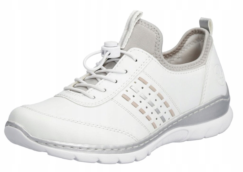 Rieker L3259-80 vel.41 bílé sportovní polobotky Memosoft