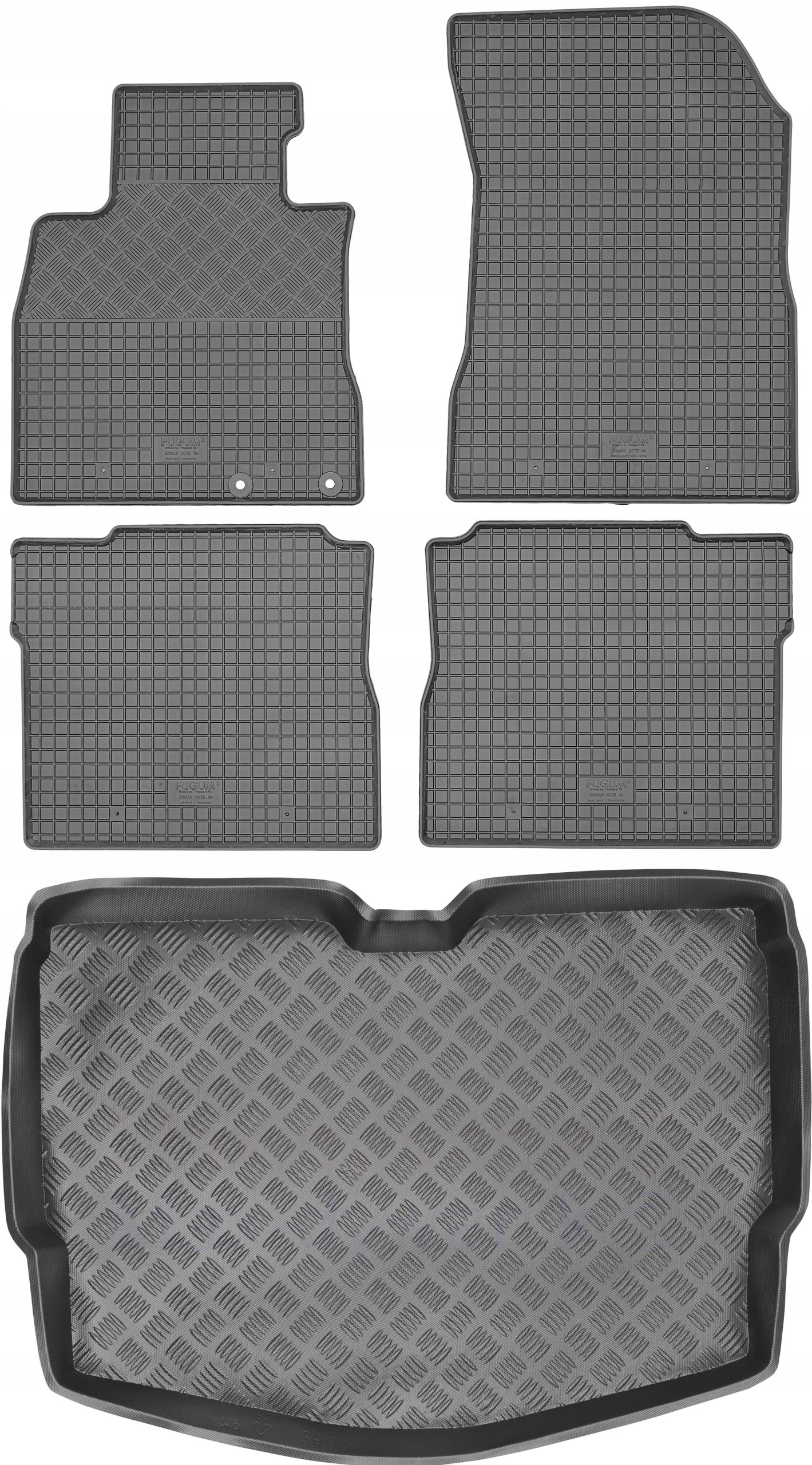 Nissan Note II Hb 2013 Sada Gumové rohože rohož
