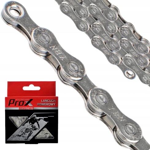 Prox S9 S2 Łańcuch 9 rzędowy 116L spinka Srebrny
