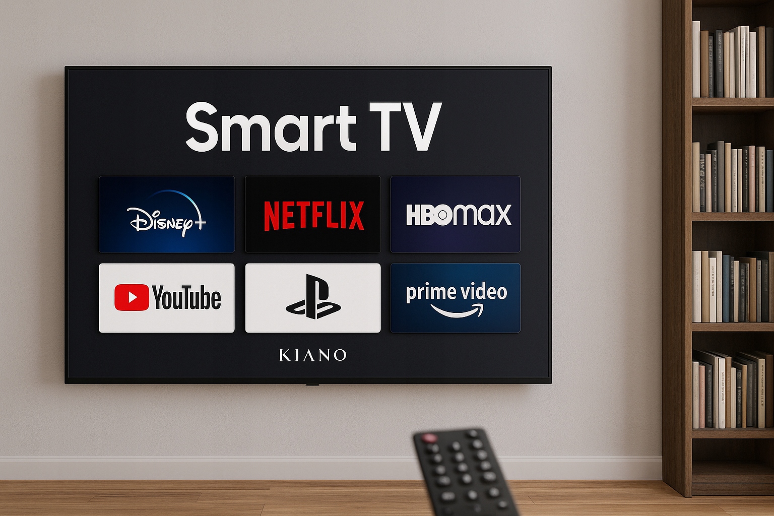 Televízió Kiano KE32 Elegance Smart TV keret nélküli D-LED HD DVB-T2/HEVC Smart TV Android TV