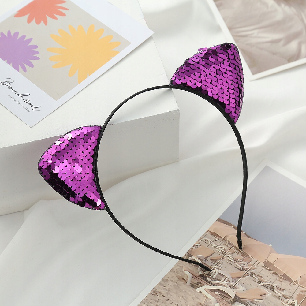 OPASKA DO WŁOSÓW USZY KOTA FOTOBUDKA KARNAWAŁ RÓŻ RÓŻOWY