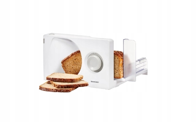 Elektryczna krajalnica Silvercrest Sas 100 A3, składana moc: 100 W, biała