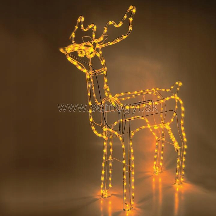 home Rope 1 Led svietiaci sob, 85 x 98,5 cm, jantárová