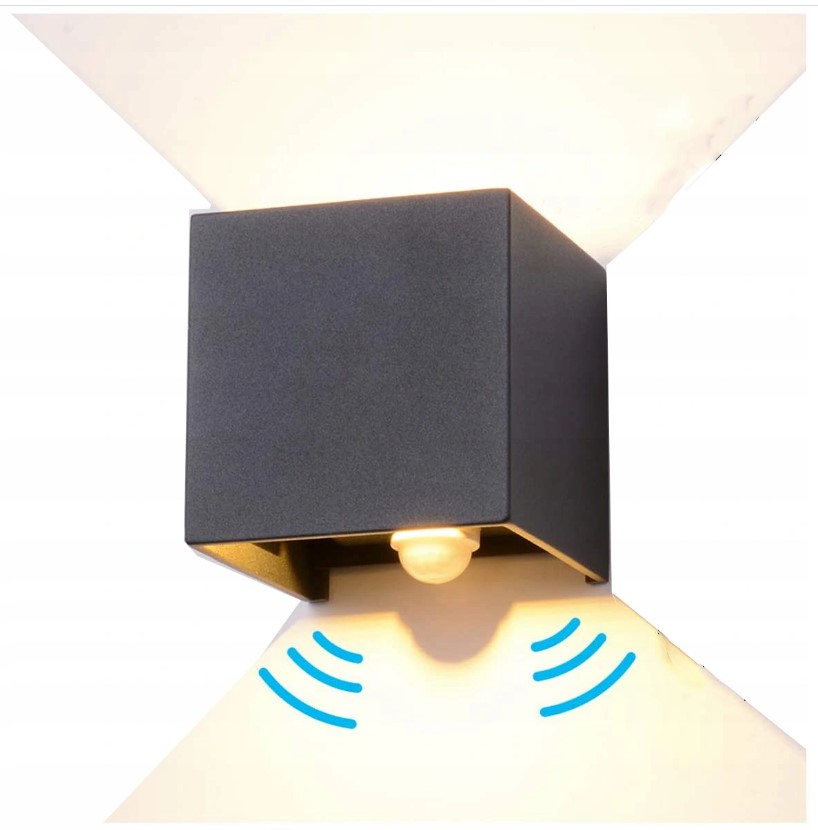 Czujnik ruchu LAMPA ŚCIENNA ZEWNĘTRZNA KINKIET LED Marka inna