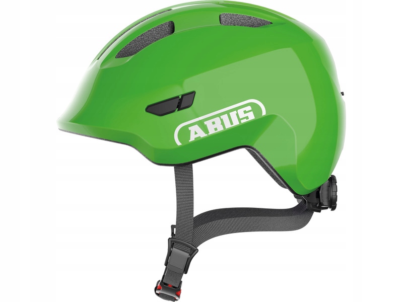 Kask rowerowy Abus Smiley 3.0 Led Shiny Zielony dla Dzieci (rozmiar S)