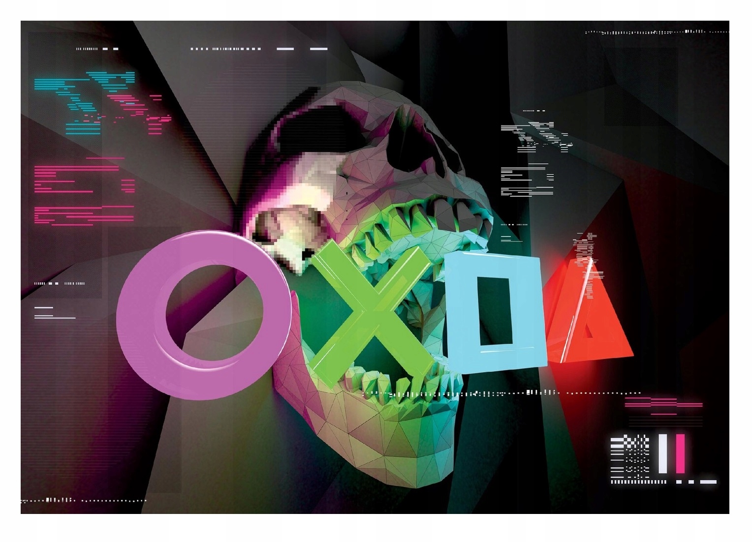Fototapeta Pro Hráče Cyberpunk Lebka 254x184