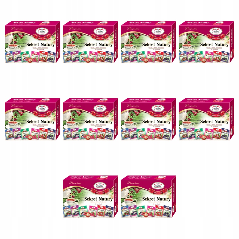 Malwa Tajemství přírody Sada 6 ovocných čajů 30 sáčků (30 x 2 g) 60 g X10