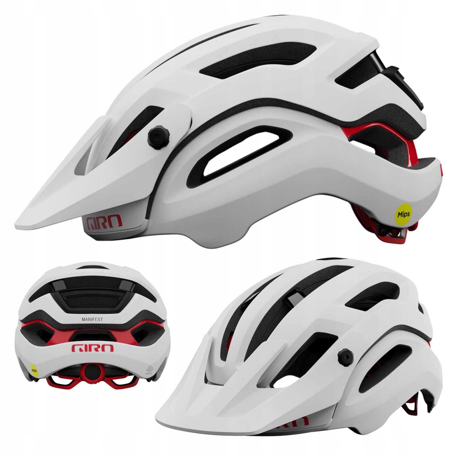 Přilba mtb Giro Manifest Mips Spherical matte bílá černá