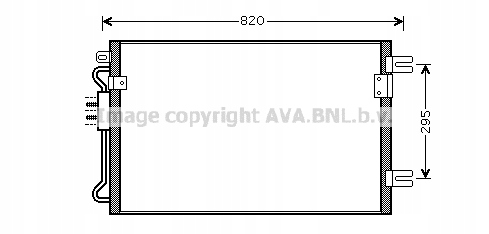 Kondenzátor, klimatizace Ava Quality Cooling CRA5098