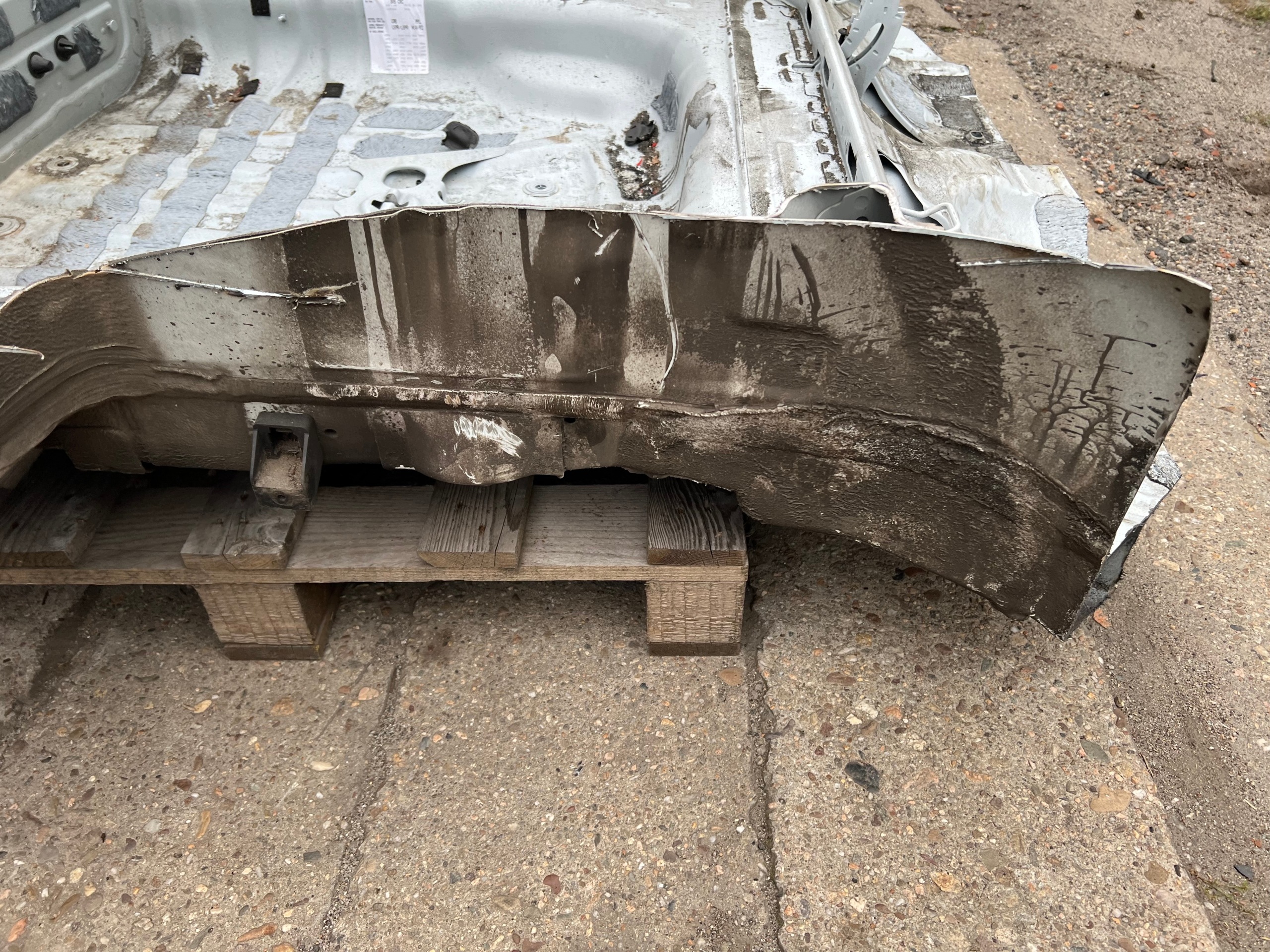 rear panel floor sump boot AUDI A3 8V sedan LS9R