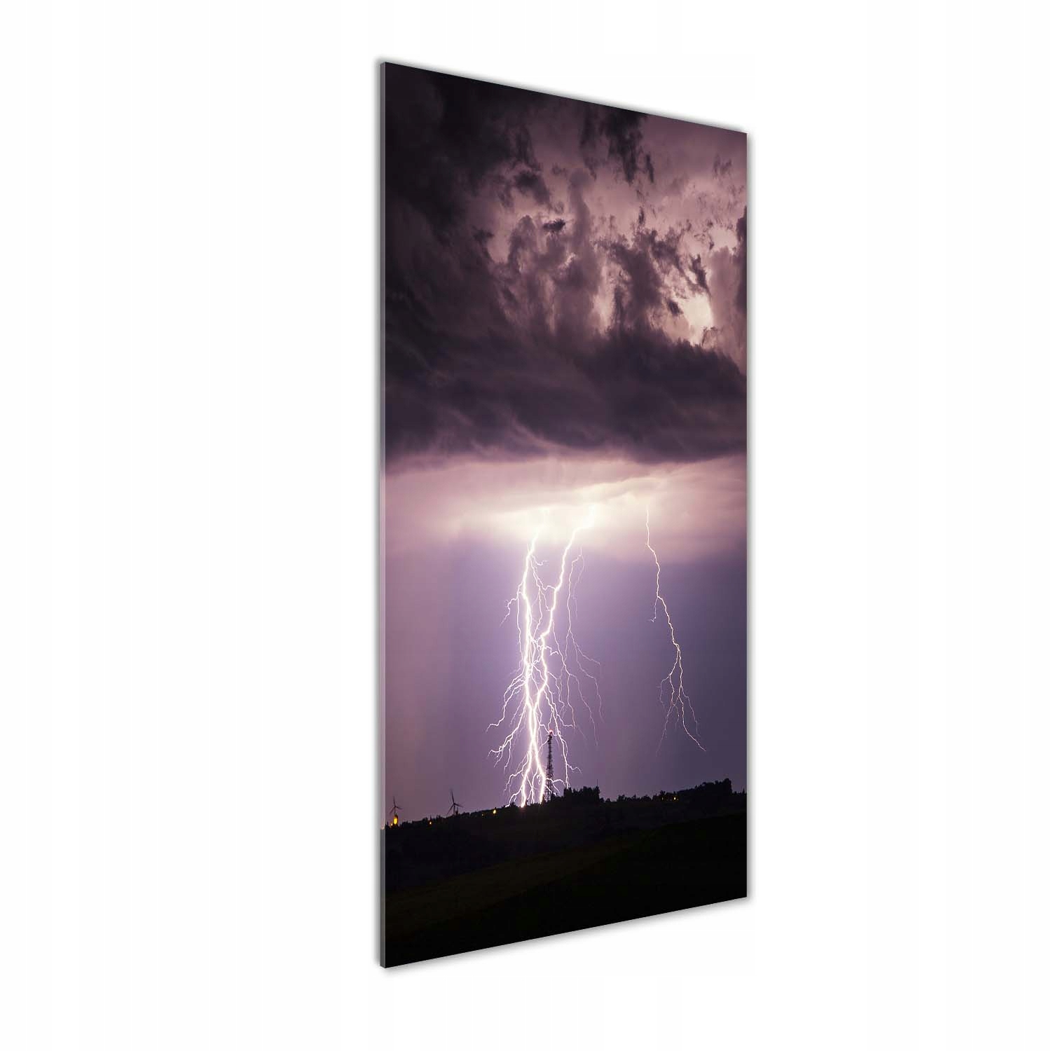 Akrylový fotoobraz Búrka s bleskami 50 x 125 cm