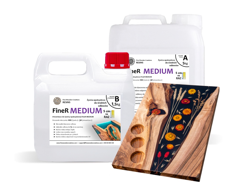 Sada FineR Medium pryskyřice epoxid 6,5 kg barviva