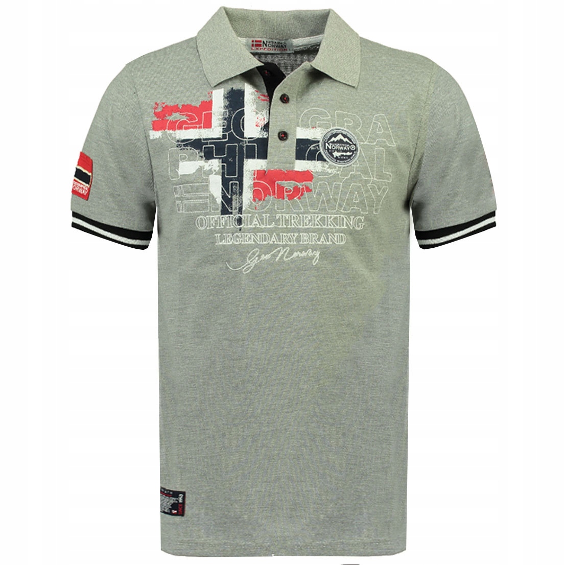Geographical Norway polokošile pánská Kutta Ss Men 100 M šedá