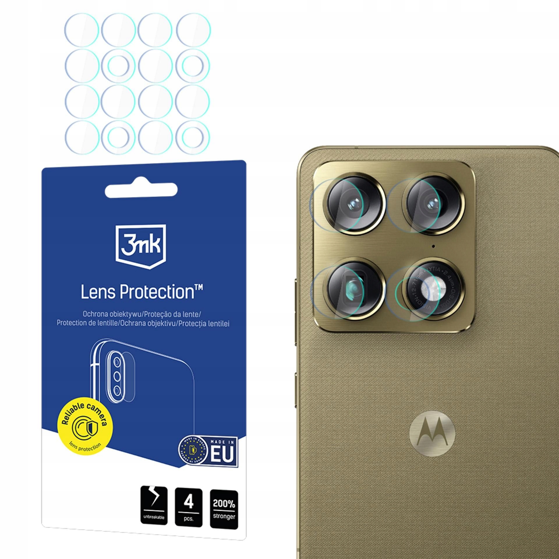 4x Szkło na obiektyw aparatu do Motorola Signature 3mk Lens Protection