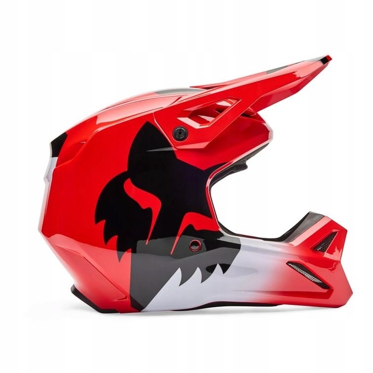 Motocyklová prilba Fox V1 Shield Fluo Red červená fluo čierna Darčeky