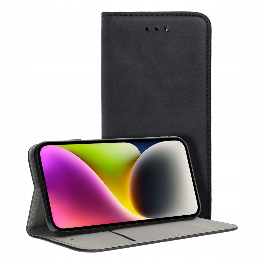 Oem Etui z klapką na iPhone 15 Pro Max Smart Magneto czarne