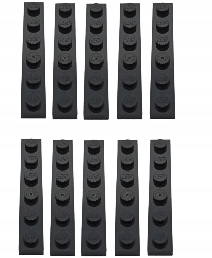 

Lego Płytka 1X6 Czarny 366626 3666 10 Szt
