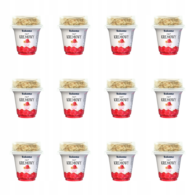 Krémový jogurt malina s granolou 230 g X12