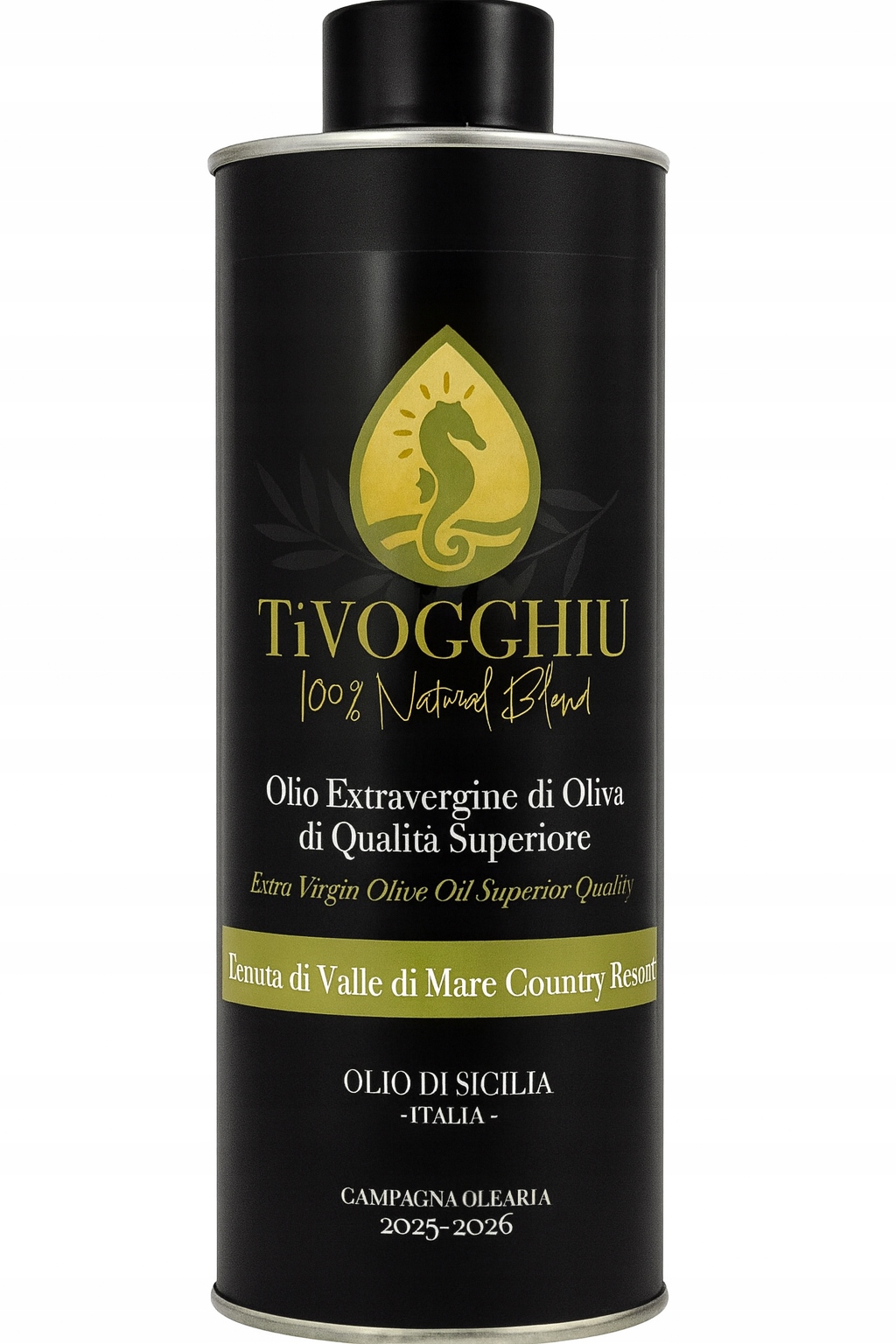 Oliwa Extra Vergine TiVOGGHIU 100% Natural 0,75L Naturalna Sycylia Olej