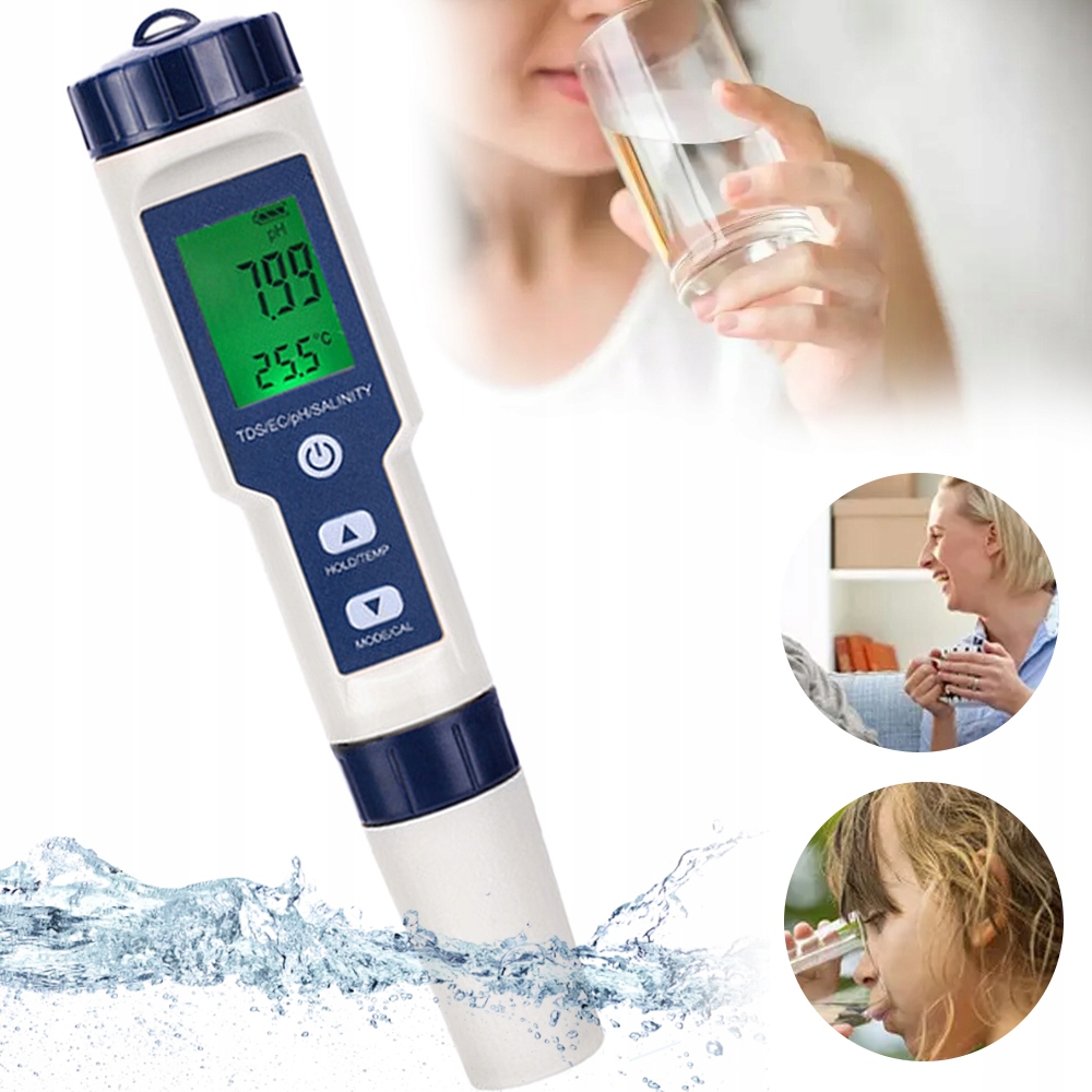 Tester Vody 5 V 1, Kalibrace Tester Kvality Vody Pro Pitnou Vodu