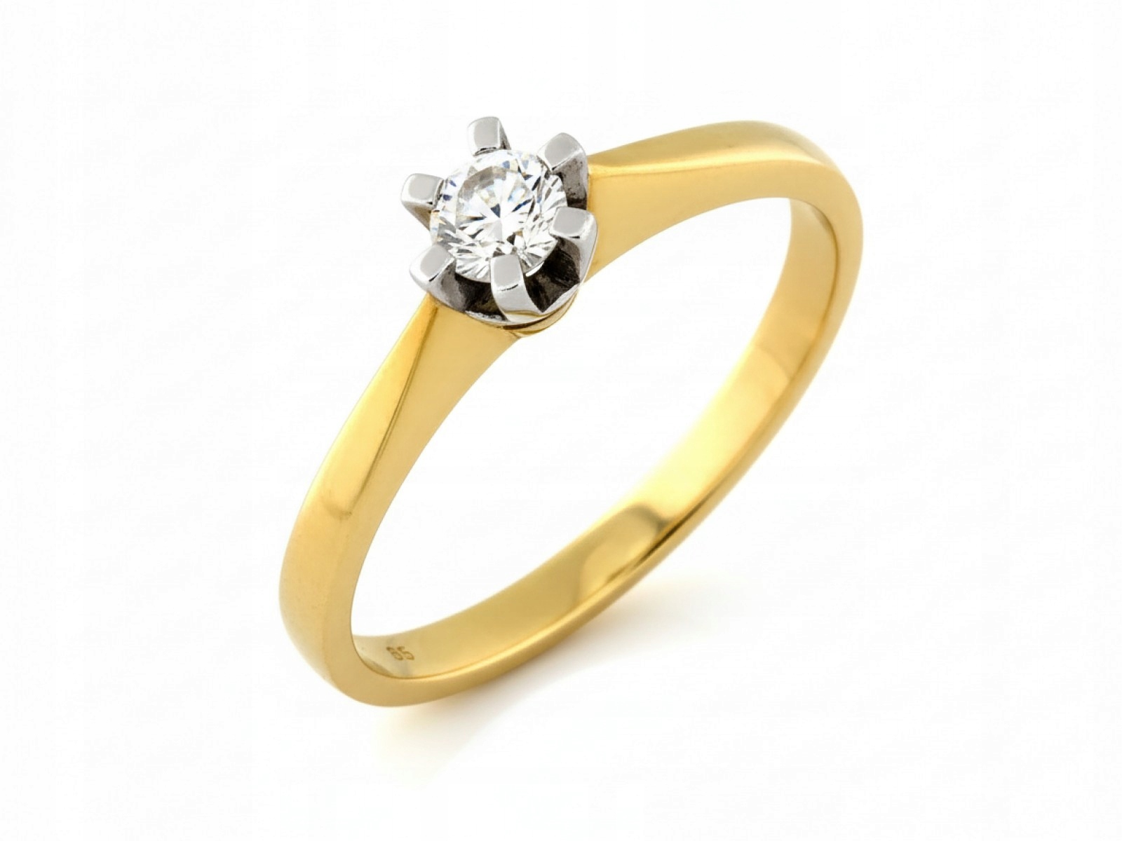 Zlatý prstýnek 585 s zirkonem od klenotníka, elegantní design