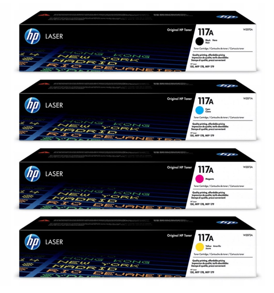 

4x toner org Hp 117A Cmyk 150a 150nw 178nw 179fnw
