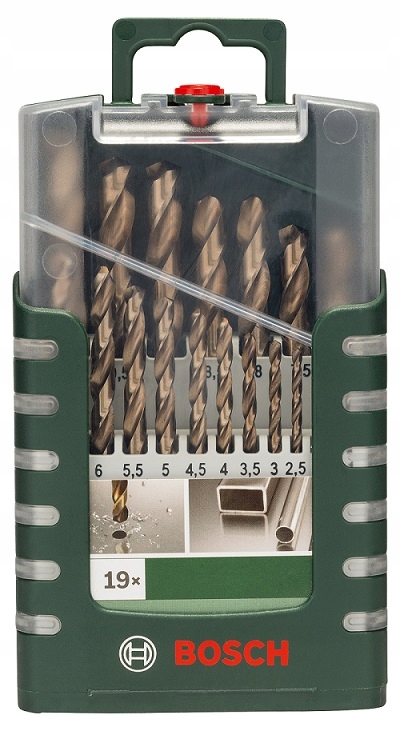 Sada Vrtáků 19 Ks Do Kovu Hss-co Din 338 1-10 MM.