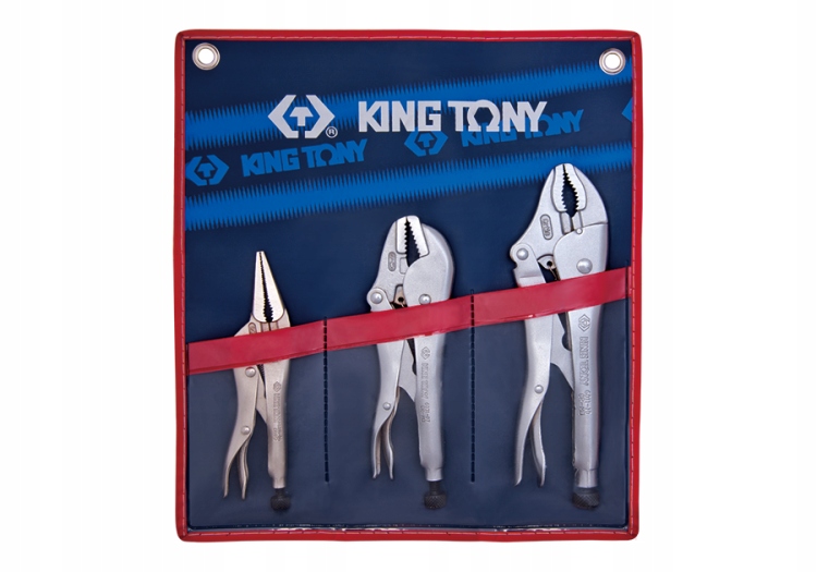 Upínacie kliešte Mors Morsa Morsy 3ks 165-254mm Puzdro King Tony 42503PR
