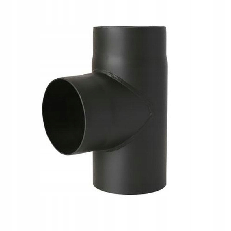 Kb t-rozdělovač kouřový černý žáruvzdorný 2,0 mm fi 220 90 st kamna