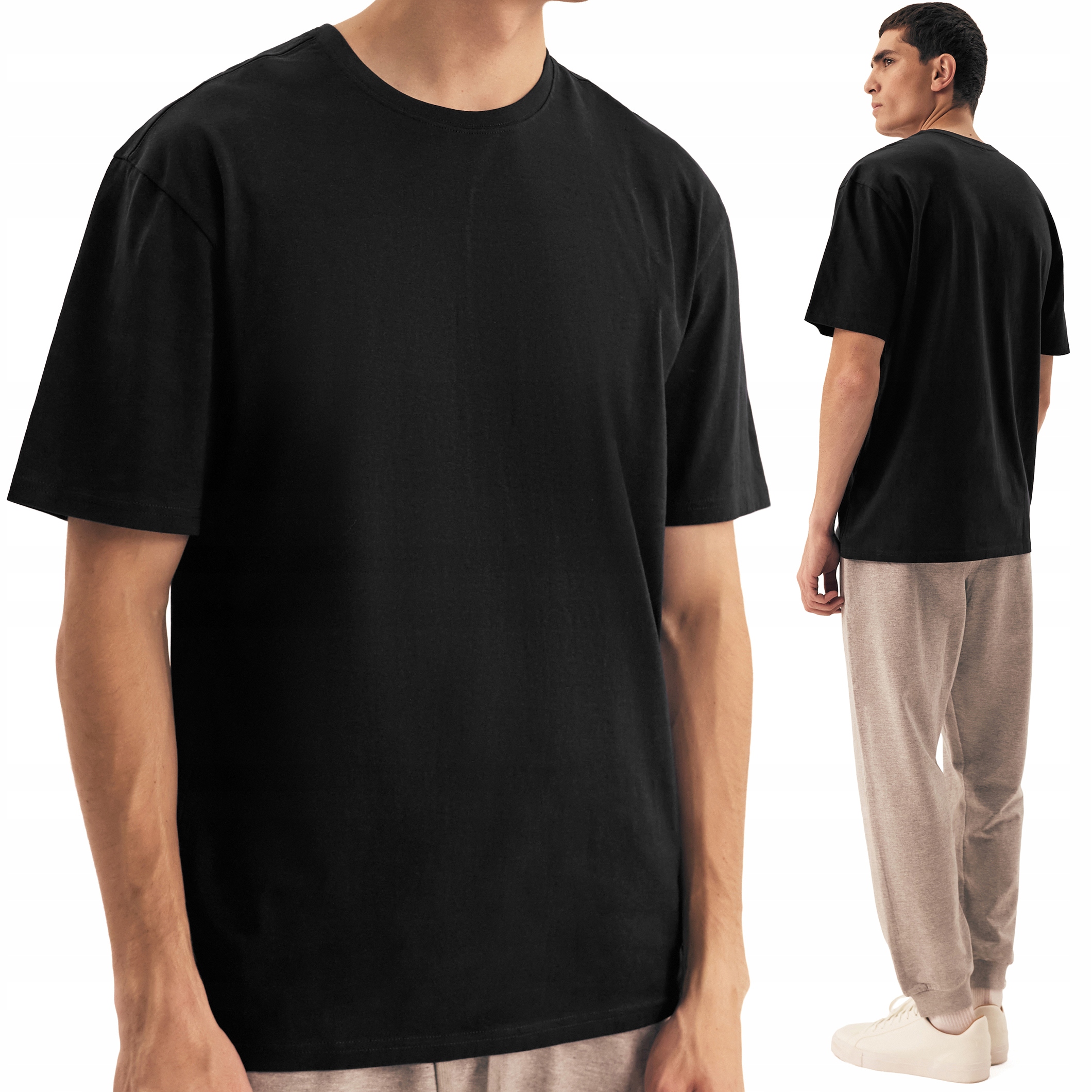 Tričko Pánské hladké tričko Oversize 100% Bavlna Henderson Mite XL