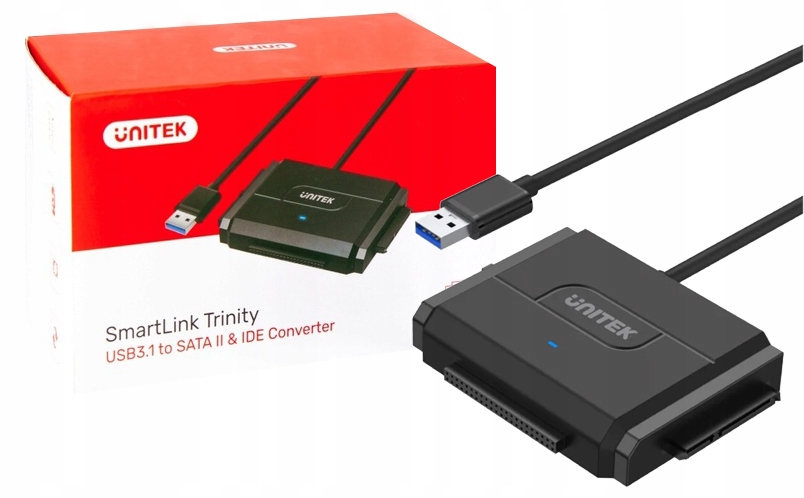 Unitek Y-3324 Usb 3.0 můstek pro Sata a Ide 2.5" a 3.5" 5 Gbit/s Napájecí Zdroj