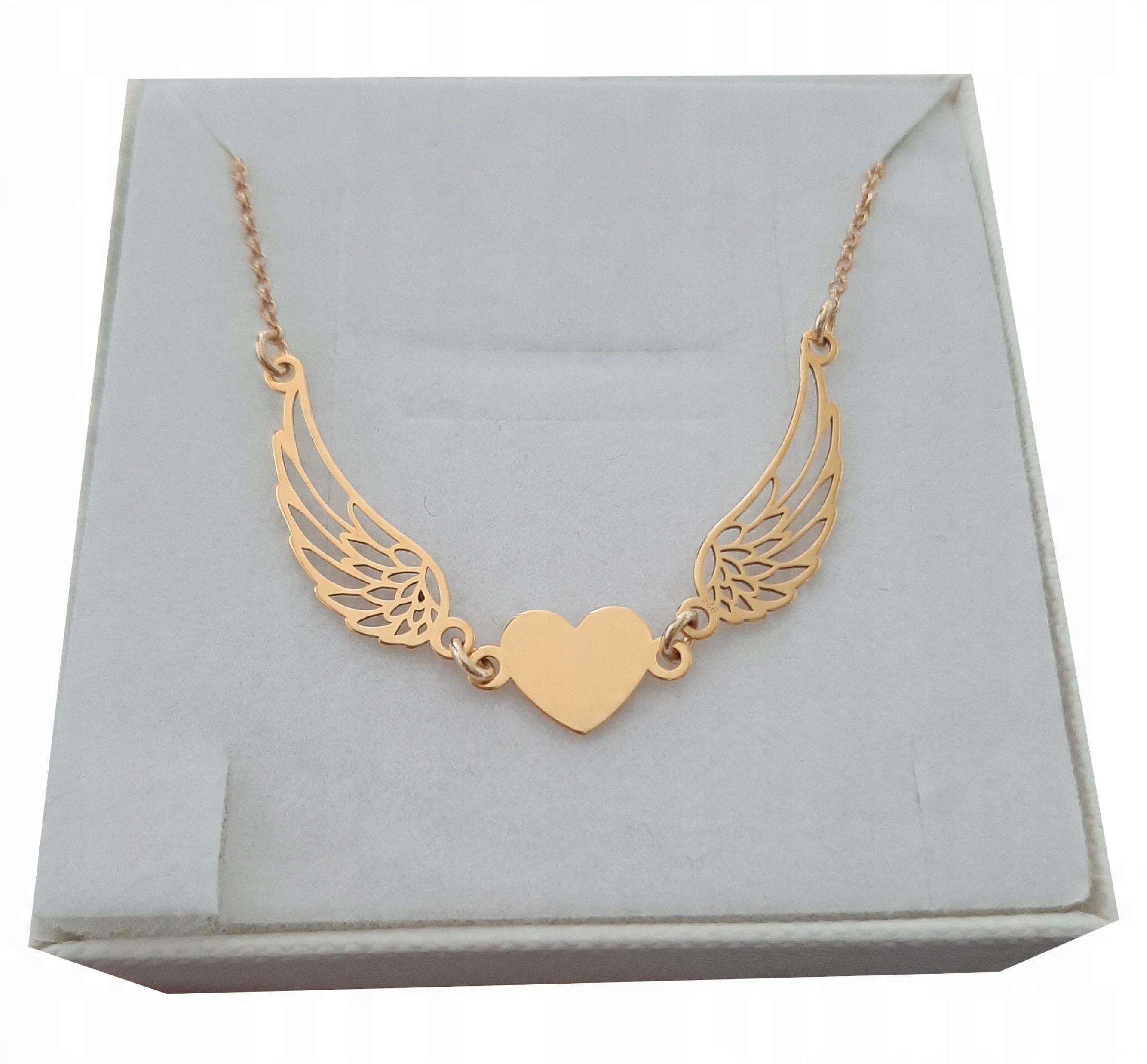 

Złoty łańcuszek Skrzydła Anioła wings Grawer 45 CM